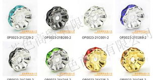 新系列【浅碧绿镀银浪边圆形水钻圈】 全方位解析饰品配件批发与销售